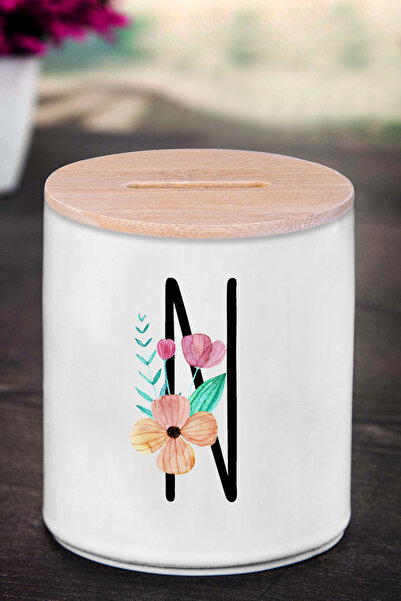 yhfoto Kasica prasica sa slovom N (KERAMIKA) - Tanko N - K16