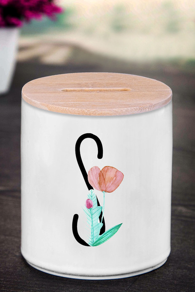 yhfoto Kasica prasica sa slovom S (KERAMIKA) - Tanko S - K20