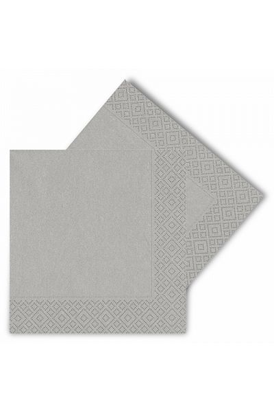 parti pera Салфетки Makaron Silver Color 16 броя 33x33 см, двуслойни, без хлор, на водна основа