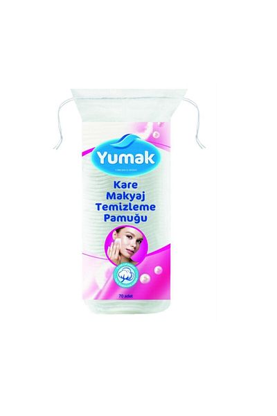 YUMAK Square Makeup Remover Cotton 70 pcs