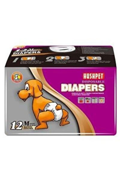 Hushpet Dişi Köpek Pedi 12'li Beden M