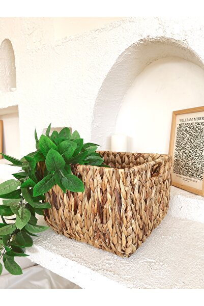 KaiHome صفير الماء الخوص 32x32x22 منظم/منظم/سلة ألعاب/وعاء