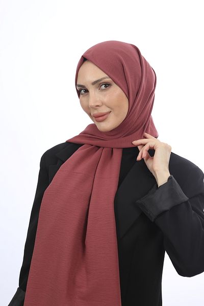 Trablus Hijab Women's Cotton Crash Jazz Shawl Dusty Rose
