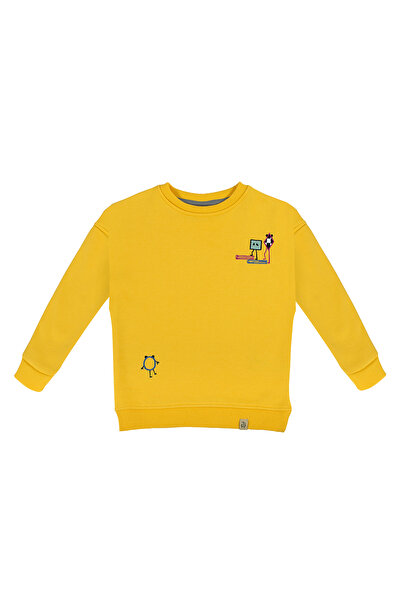 Çocuk Unisex Sarı Sweatshirt