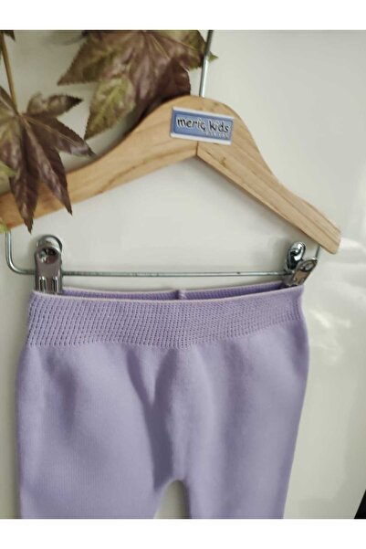 Meriç bebe Unisex İçi Havlulu Kalın Kışlık Beli Lastikli Triko Pantolon