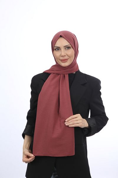 Trablus Hijab Women's Cotton Crash Jazz Shawl Dusty Rose