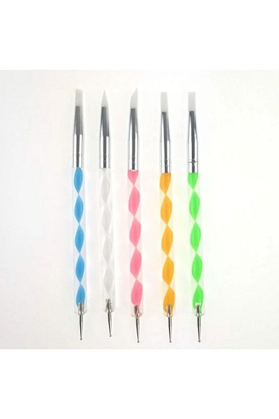 Art Tone Set de 5 pixuri de cauciuc cu mâner acrilic