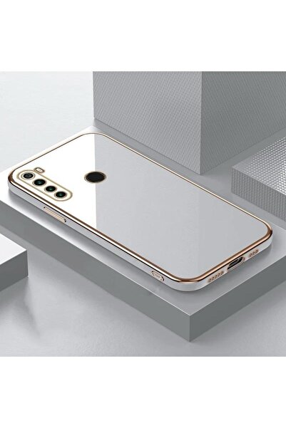 Rivor Huawei P30 Lite Uyumlu Kılıf Parlak Kenarı Altın İşlemeli Kamera Koruma...