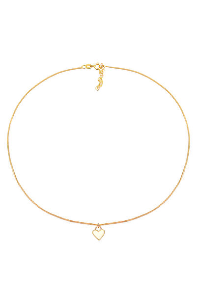 ELLI Gerdanlık Kalp Kolye Mine Aşk 925 Ayar Gümüş