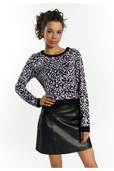 myMo ROCKS Strickpullover – Spitzendetail