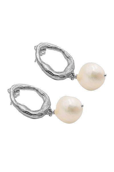 HAZE & GLORY Ohrringe Perlen Ohrstecker - La Pearl 925 Silber