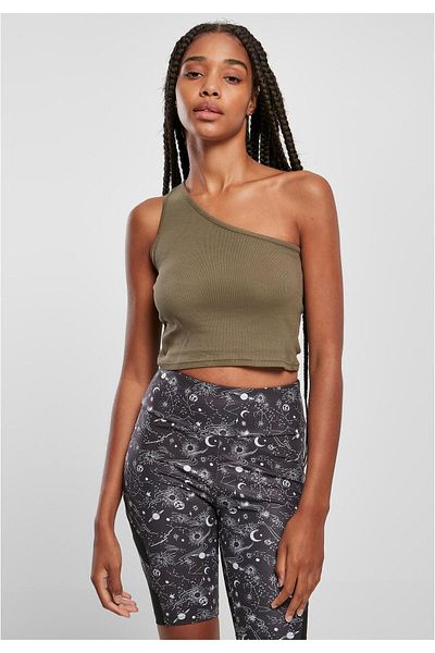 Urban Classics Kurzes, asymmetrisches Damenoberteil für Damen