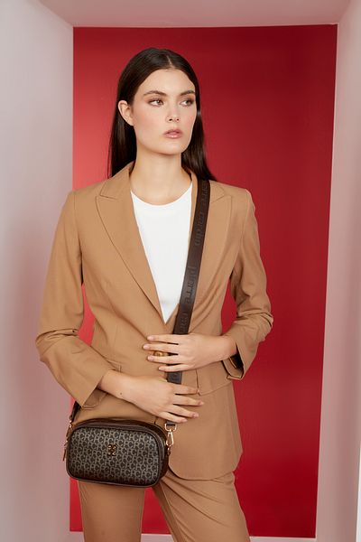Pierre Cardin Geantă de umăr pentru femei Small Alphabet Brown 05PO23Y1731