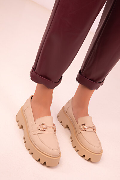 SOHO Beige Women's Casual Shoes 18484