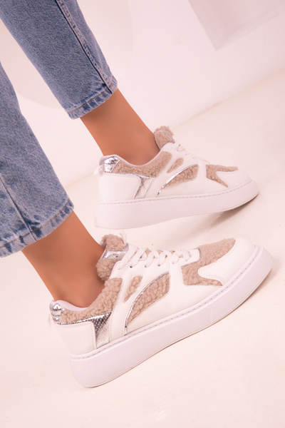 SOHO Women's White Sneakers 18472