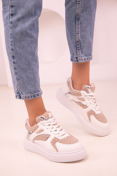 SOHO Women's White Sneakers 18472