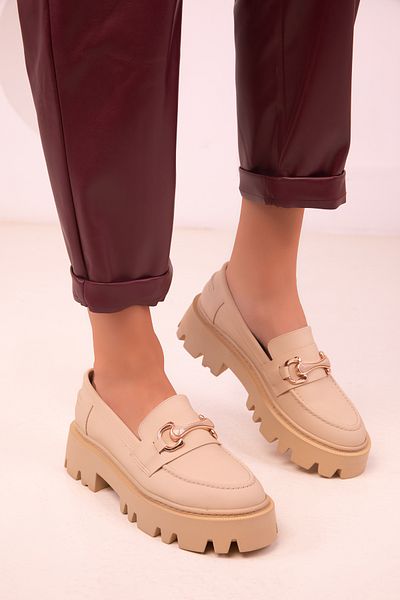 SOHO Beige Women's Casual Shoes 18484