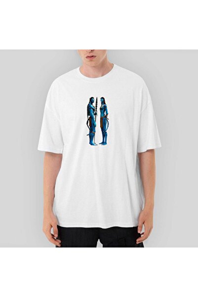 Tomris Hatun Avatar The Way Of Water Neytiri și supradimensionat Tricou alb L