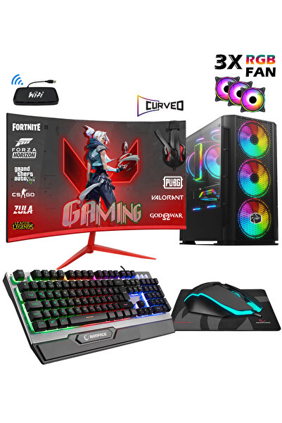 Zeiron Rx95 i5-3470 16GB 256GB SSD+1TB HDD Gtx1650 23.8" Oyuncu Masaüstü Bilg...