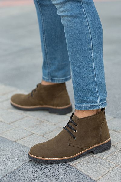 Freemax Ανδρικά Papi Bound Winter Ανδρικά Μποτάκια Suede Khaki