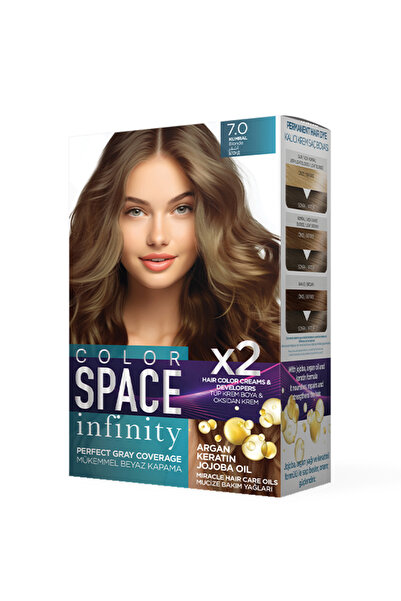 Color Space İnfinity Set Saç Boyası 7.0 Kumral