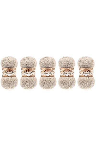 Alize Angora Gold Νήματα Πλεκτομηχανής Χεριών 100 gr 5 Τεμάχια Χρώμα 152 Stone Color Melange