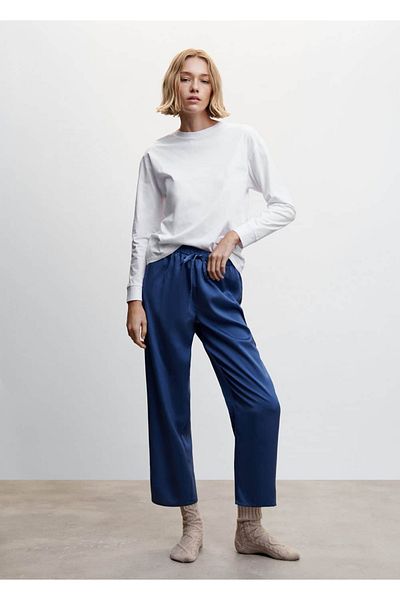 MANGO Woman Βαμβακερό μπλουζάκι 2 τεμαχίων
