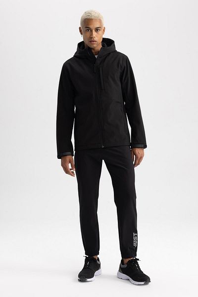DeFacto Fit Water Repellent Regular Fit Hooded Softshell Coat