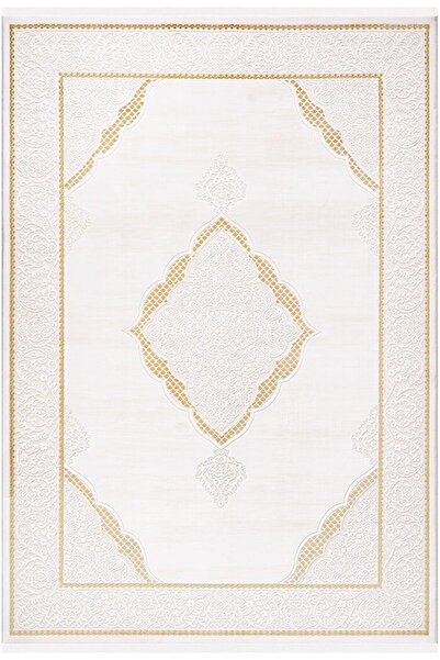 İpek Halı SARDES 6450A 200X300 KREM-GOLD SALON HALISI