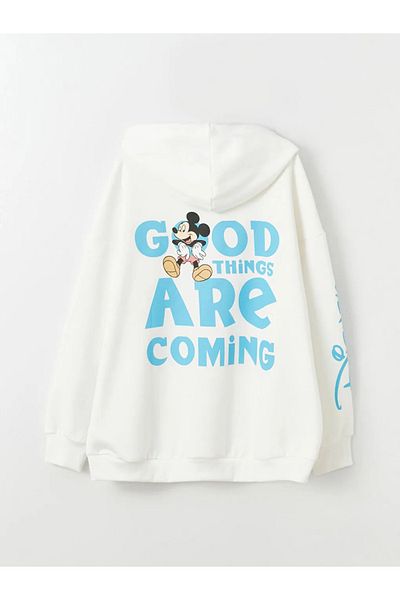 LC Waikiki LCW Casual Disney Printed Long Sleeve Oversize Women's Hoodie