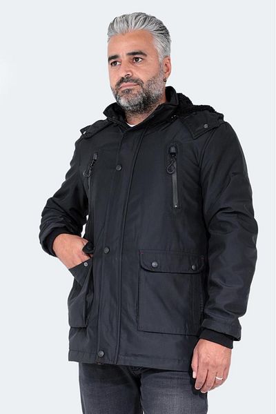 Slazenger Черно мъжко палто и яке Harley - St22Je003-500