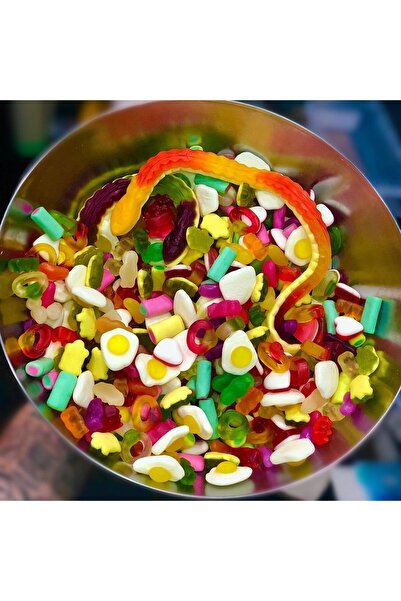 Nostalji Kutusu Eğlenceli Jelibon Dev Yılan Yumurta Kalp Yüzük Sevgiliye Yıldönümü Hediye Şekerleme