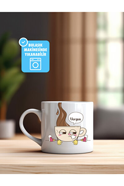 imo mug Baskılı kahve bardağı, Nescafe fincanı, kahve fincanı (225ml)