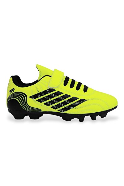 MP ONE Kidessa 1754-3165 Striped Children's Turf Field Football Shoes YELLOW