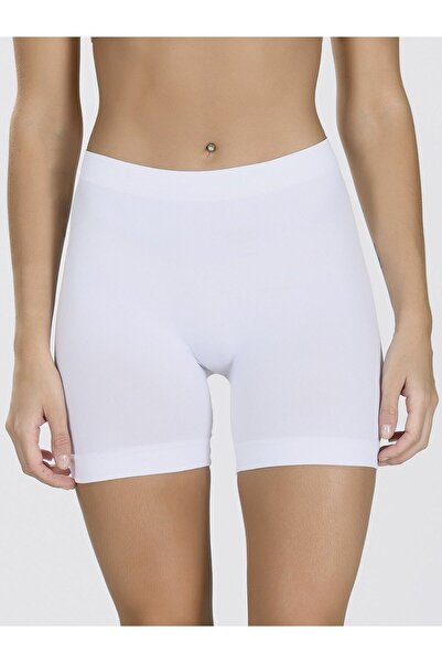 bejamonti Λευκό γυναικείο σορτς μπόξερ χωρίς ραφές - 2007