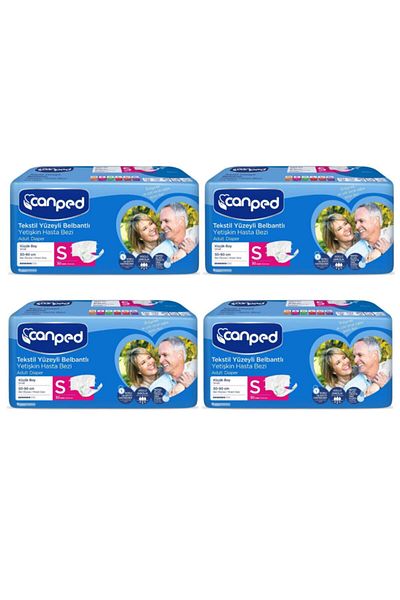 Canped Waistbanded Textile Surface Patient Diapers Small (small) 120 Pcs (4x30)