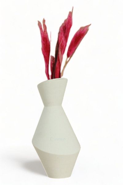 Evene Vase Small Vase Tabletop Vase Home Decoration Vase White Color Model 2