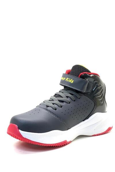 Jump 29196 Orthopedic Boy's Smoked/Black Basketball Shoes