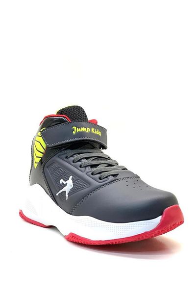 Jump 29196 Orthopedic Boy's Smoked/Black Basketball Shoes