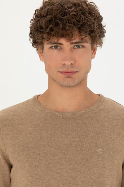 Pierre Cardin Πλεκτό πουλόβερ με λεπτή εφαρμογή Crew Neck Basic