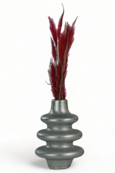 Evene Vase Small Vase Tabletop Vase Home Decoration Vase Silver Color Model 5