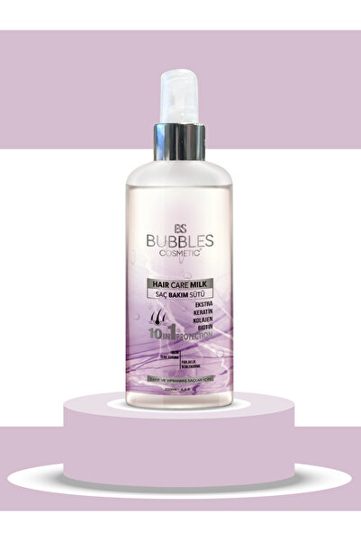 bs bubbles cosmetic Saç Bakım Sütü Keratin Kolajen Ve Biotin ile Mükemmel Bak...
