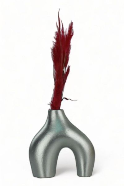 Evene Vase Small Vase Tabletop Vase Home Decoration Vase Silver Color Model 7