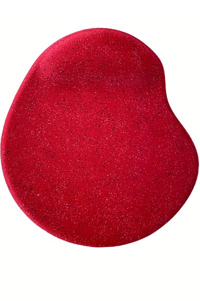usin Oval Red Sand Pattern Wrist Support Non-Slip Base Computer Notebook Mouse Pad - Wristband Mauspad