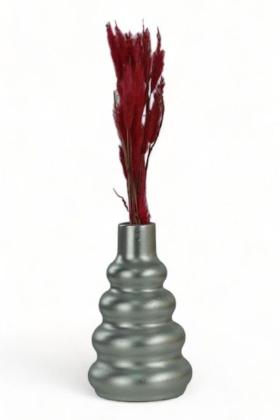 Evene Vase Small Vase Tabletop Vase Home Decoration Vase Silver Color Model 8