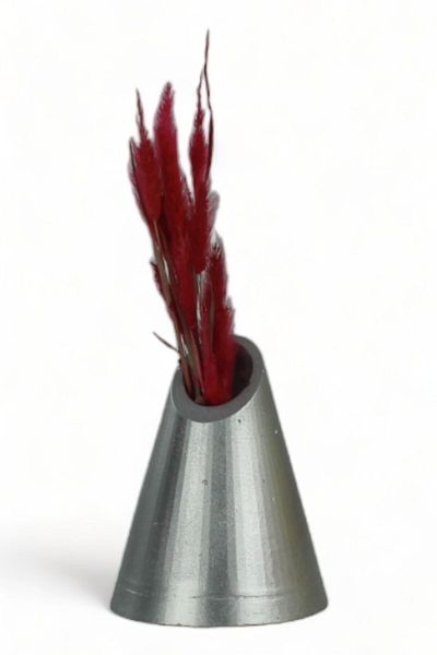 Evene Vase Small Vase Tabletop Vase Home Decoration Vase Silver Color Model 9