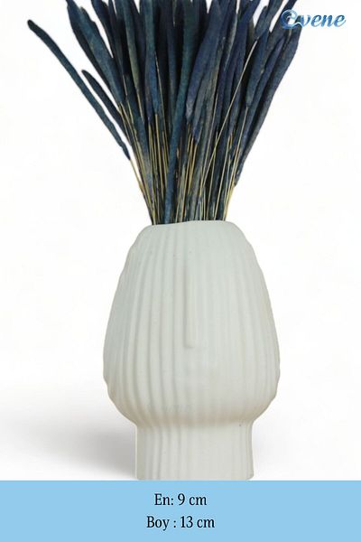 Evene Vase Small Vase Tabletop Vase Home Decoration Vase White Color Model 13