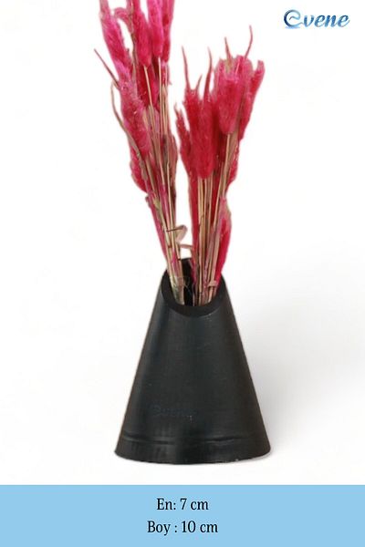 Evene Vase Small Vase Tabletop Vase Home Decoration Vase Black Color Model 9