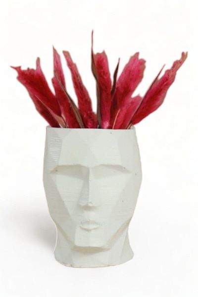 Evene Vase Small Vase Tabletop Vase Home Decoration Vase White Color Model 15