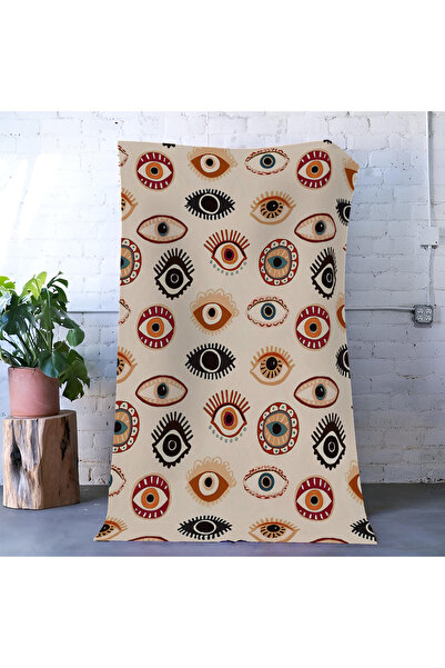 Rugs Modern Halı Multicolored Ethnic Eye Patterned Modern Decorative Carpet 1652